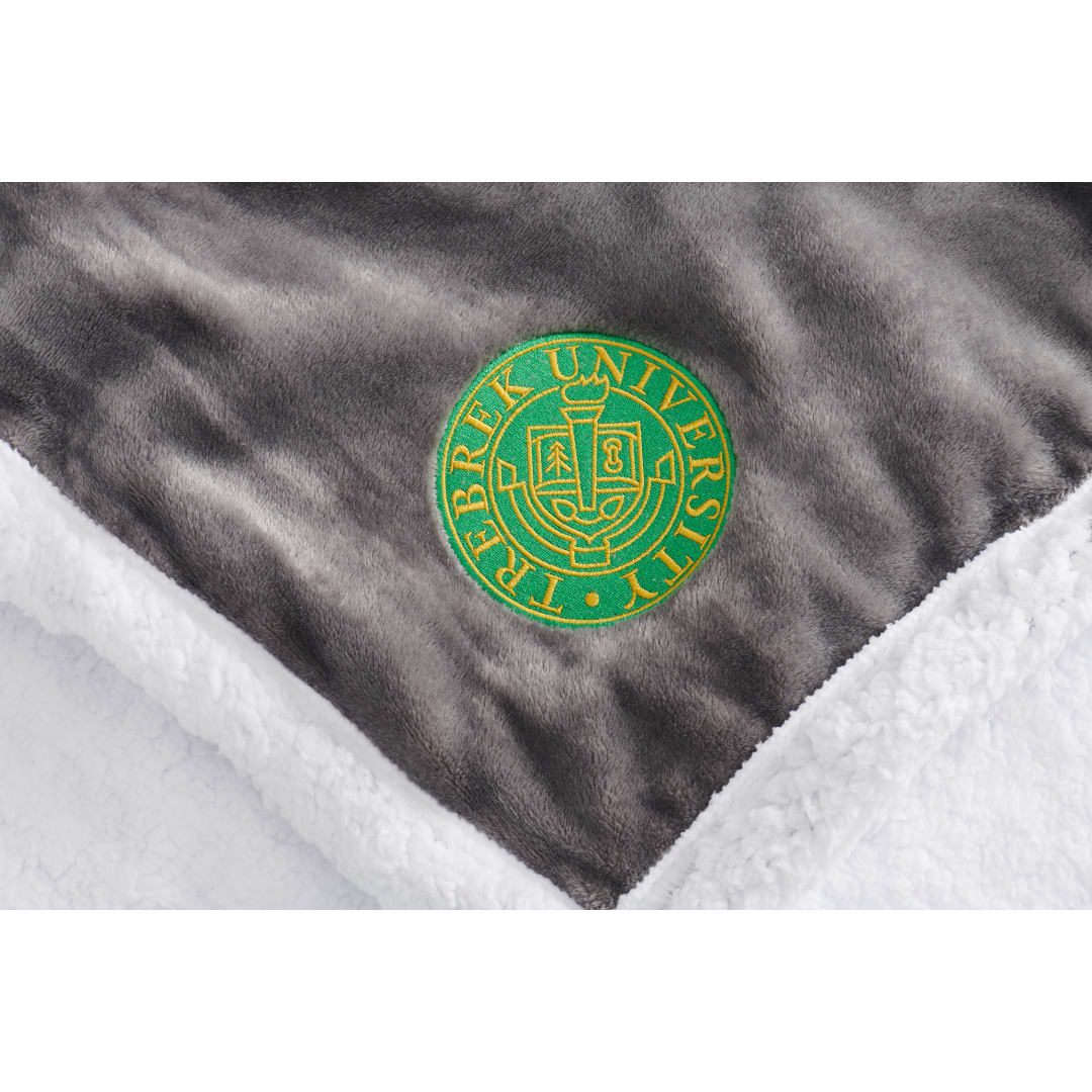 Field & Co. Field & Co.® Chevron Striped Sherpa Blanket - 1081-12 Gray