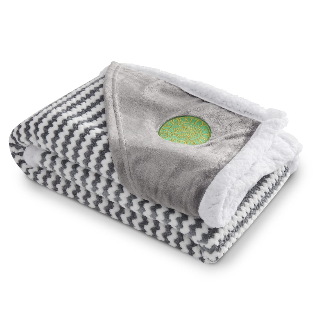 Field & Co. Field & Co.® Chevron Striped Sherpa Blanket - 1081-12