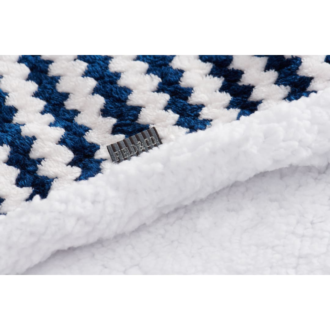 Field & Co. Field & Co.® Chevron Striped Sherpa Blanket - 1081-12 Blue