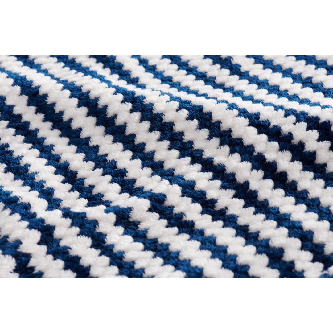 Field & Co. Field & Co.® Chevron Striped Sherpa Blanket - 1081-12 Blue