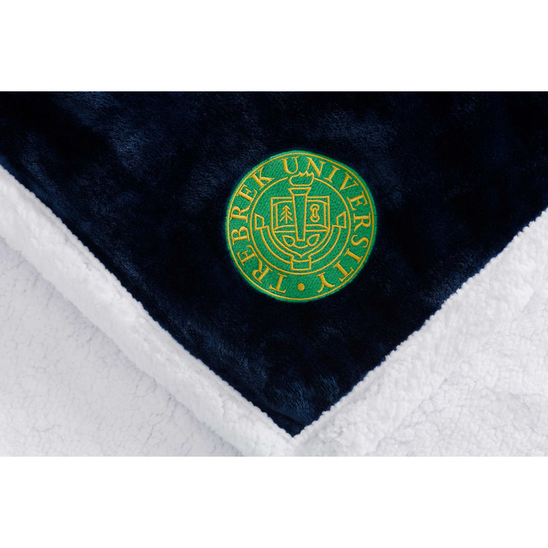 Field & Co. Field & Co.® Chevron Striped Sherpa Blanket - 1081-12 Blue