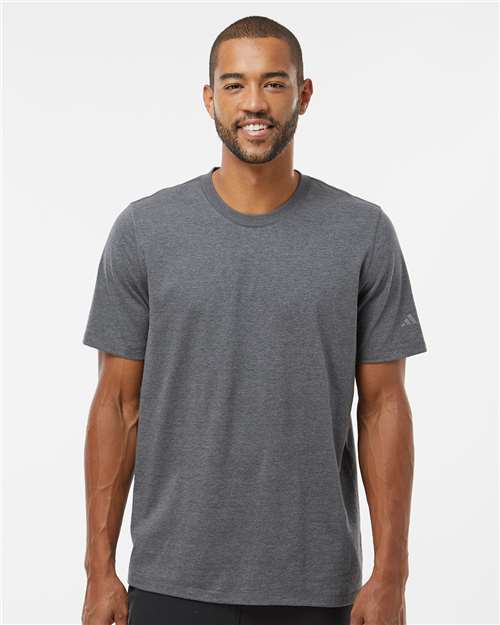 Adidas Men's Blended T-Shirt - A556 Dark Grey Heather