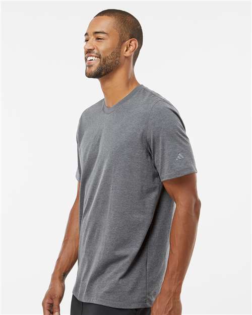 Adidas Men's Blended T-Shirt - A556 Dark Grey Heather