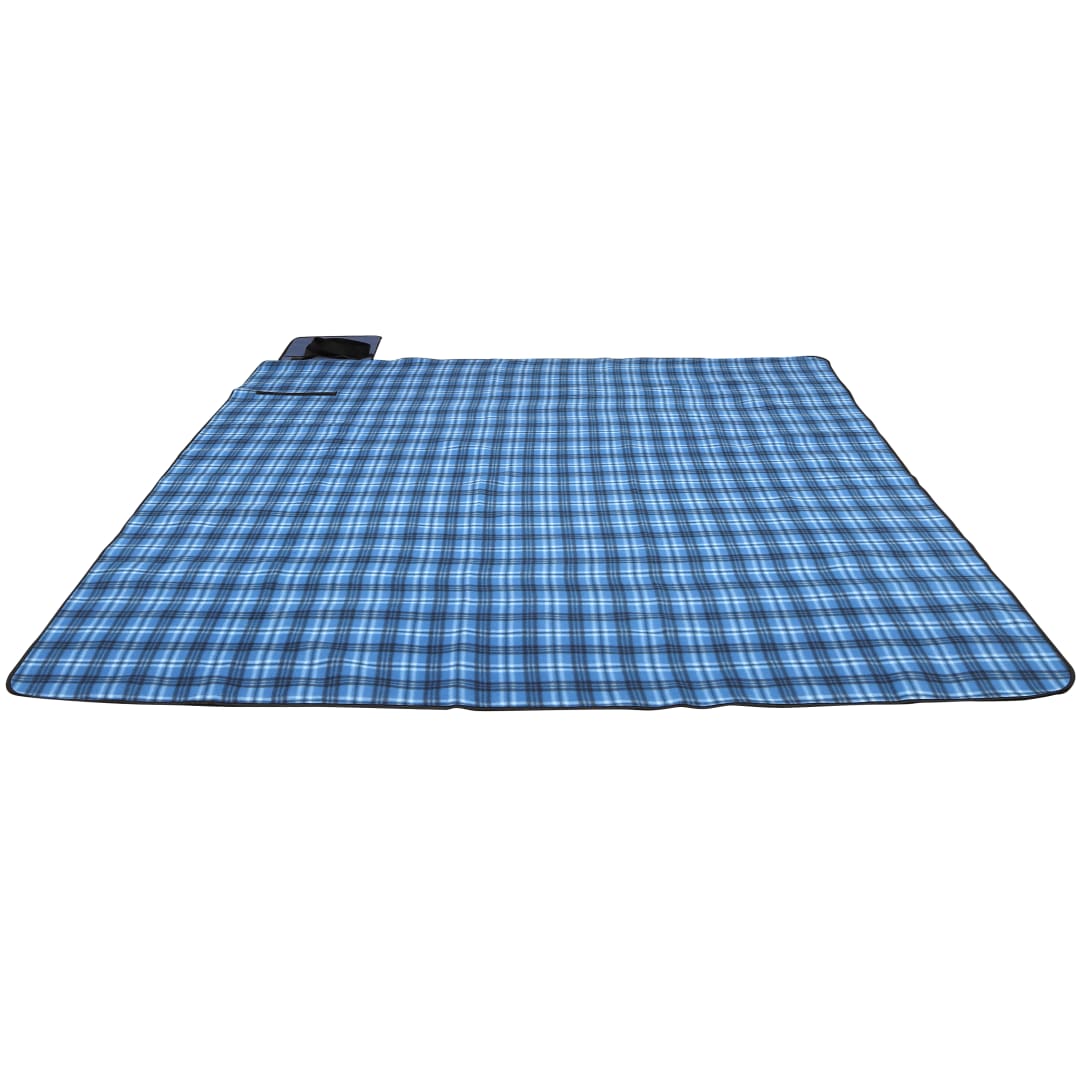 Extra Large Plaid Picnic Blanket - 1081-41 Blue