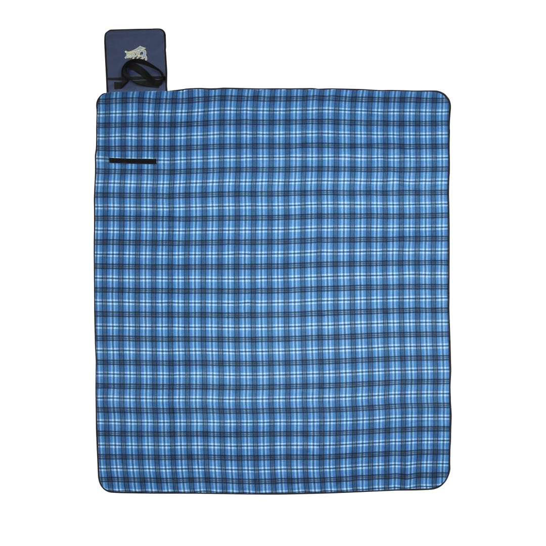 Extra Large Plaid Picnic Blanket - 1081-41 Blue