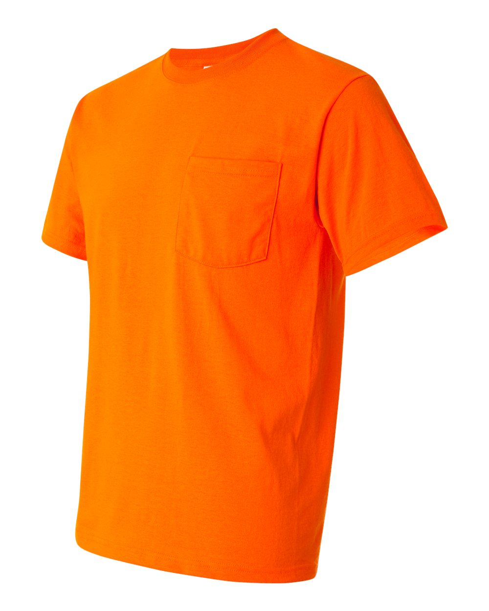 JERZEES Unisex Dri-Power® 50/50 Pocket T-Shirt - 29MPR Safety Orange
