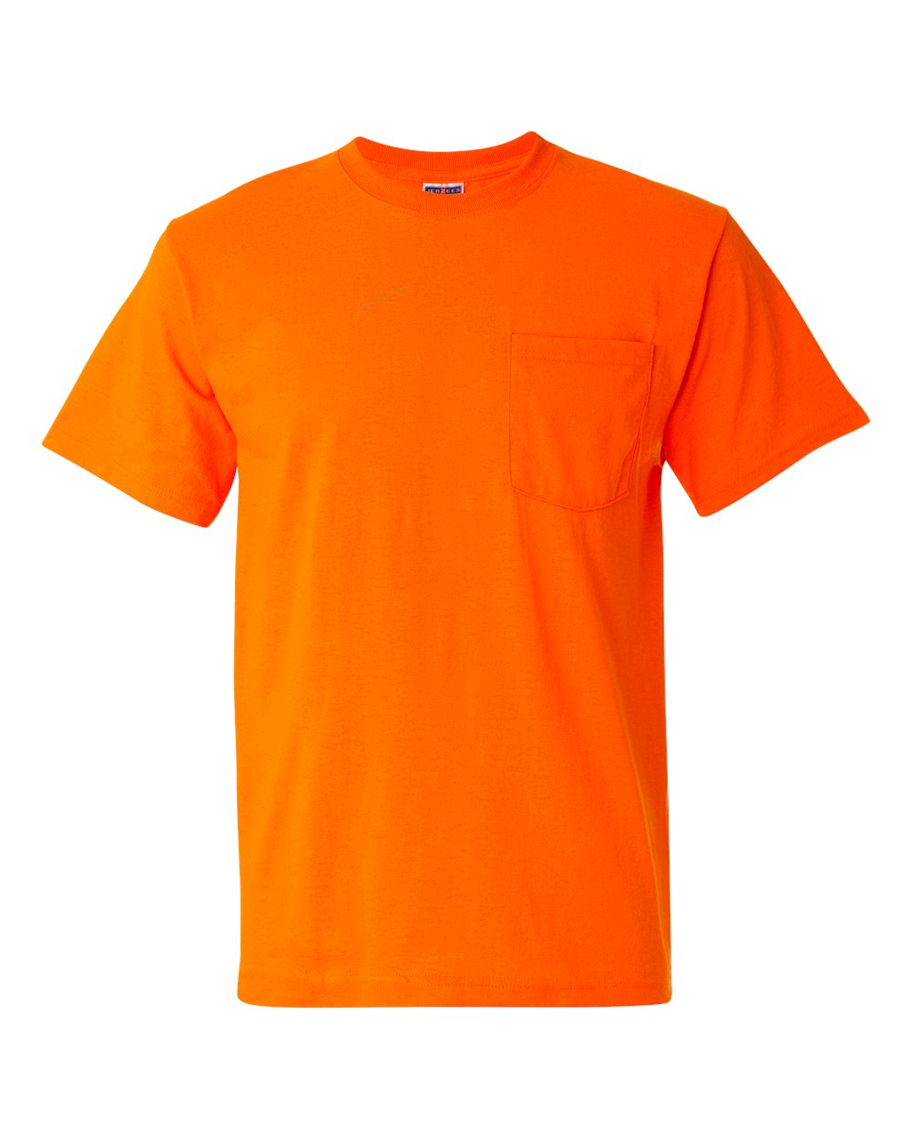 JERZEES Unisex Dri-Power® 50/50 Pocket T-Shirt - 29MPR Safety Orange