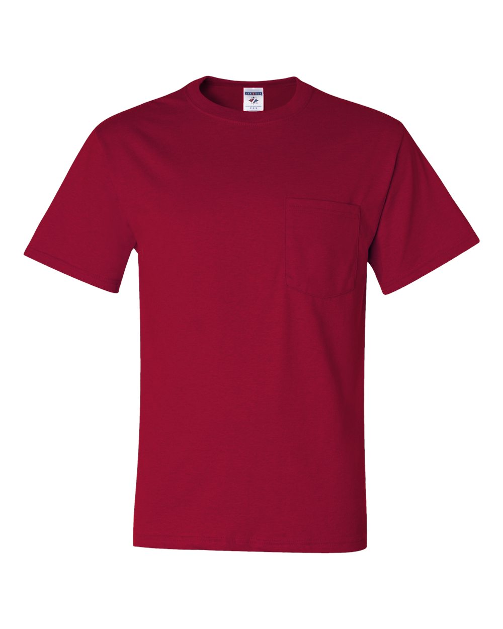 JERZEES Unisex Dri-Power® 50/50 Pocket T-Shirt - 29MPR True Red