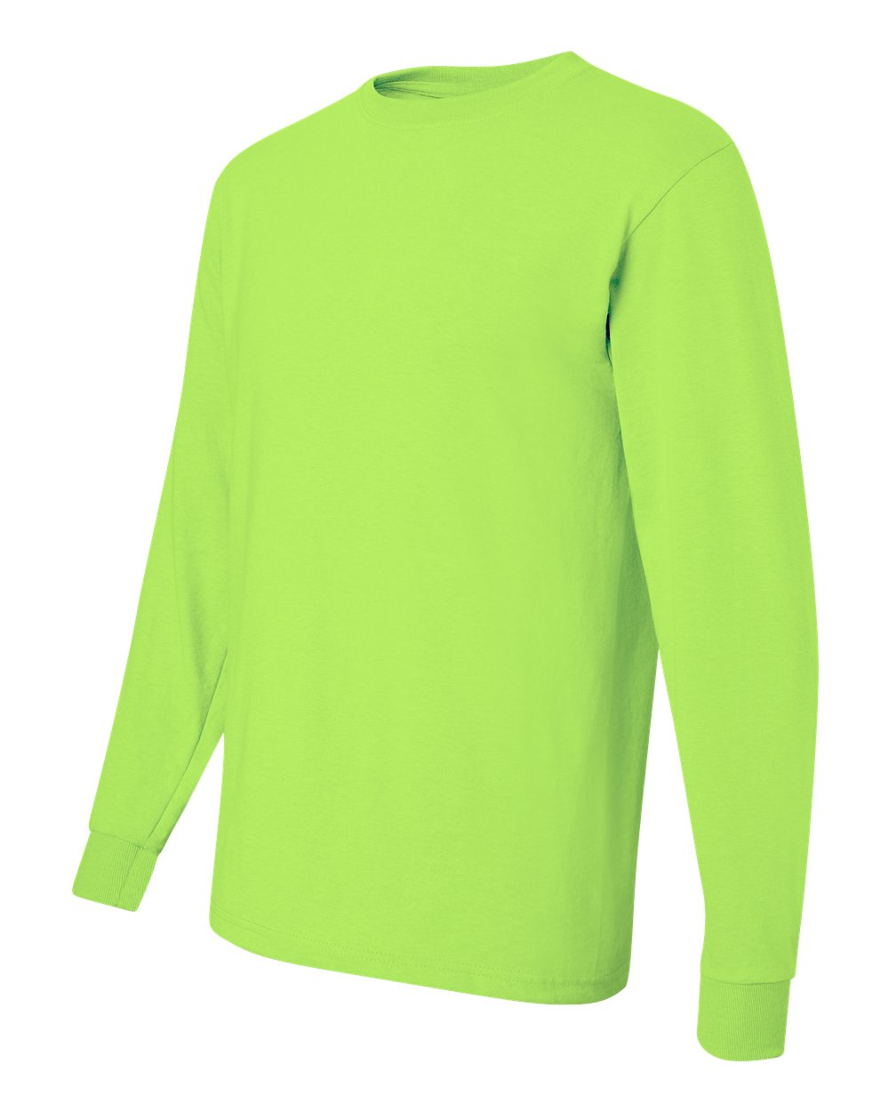 JERZEES Unisex Dri-Power® Long Sleeve 50/50 T-Shirt - 29LSR Safety Green