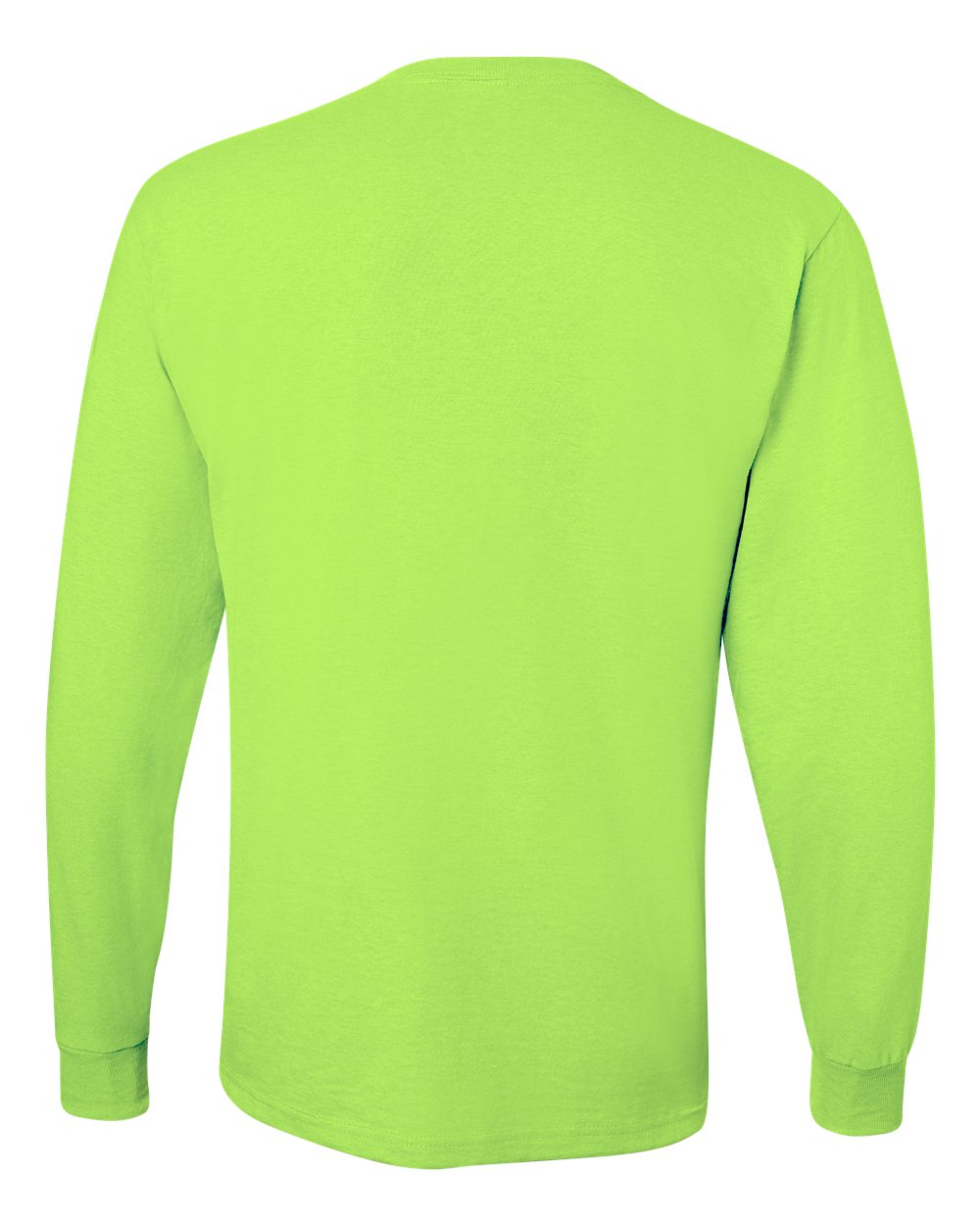 JERZEES Unisex Dri-Power® Long Sleeve 50/50 T-Shirt - 29LSR Safety Green