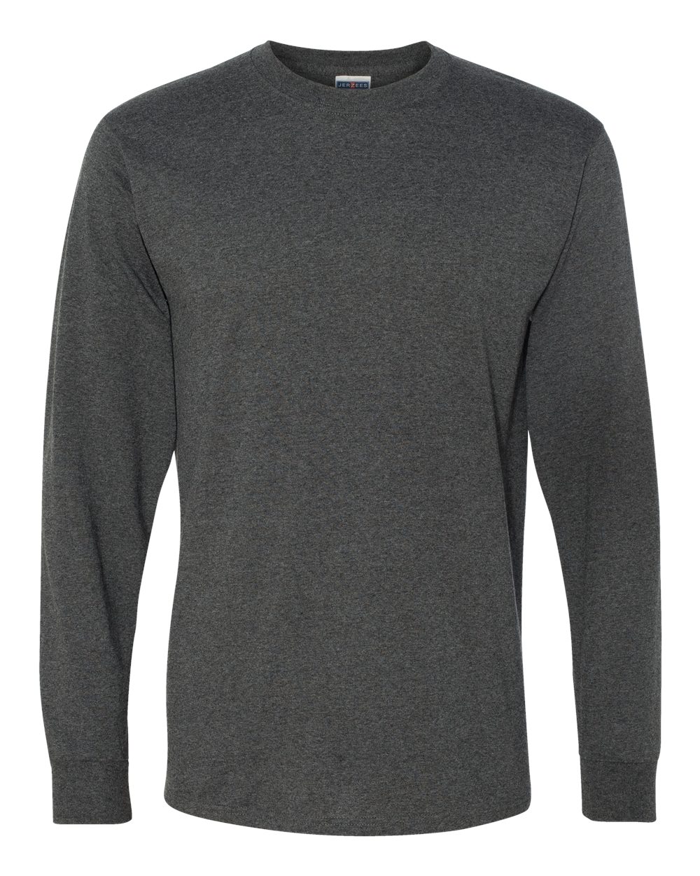 JERZEES Unisex Dri-Power® Long Sleeve 50/50 T-Shirt - 29LSR Black Heather
