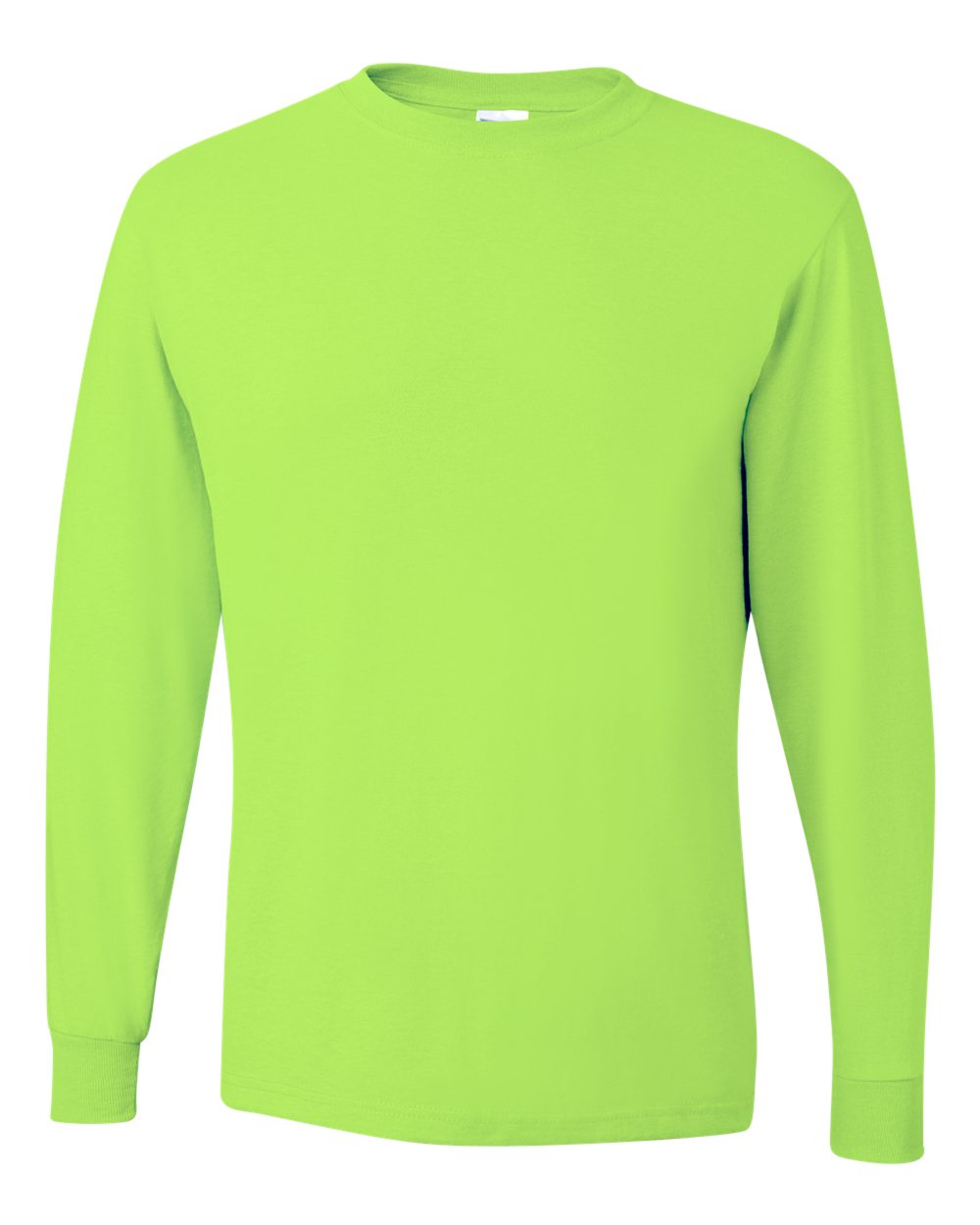 JERZEES Unisex Dri-Power® Long Sleeve 50/50 T-Shirt - 29LSR Safety Green