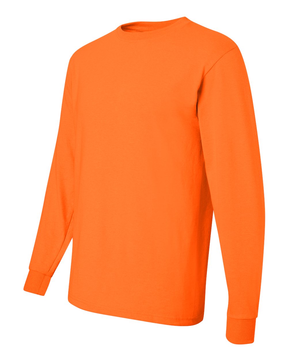 JERZEES Unisex Dri-Power® Long Sleeve 50/50 T-Shirt - 29LSR Safety Orange