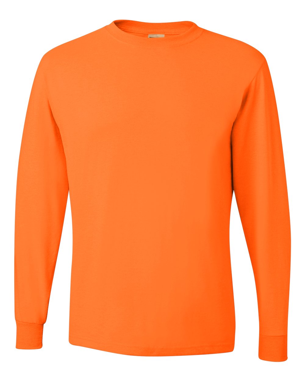 JERZEES Unisex Dri-Power® Long Sleeve 50/50 T-Shirt - 29LSR Safety Orange