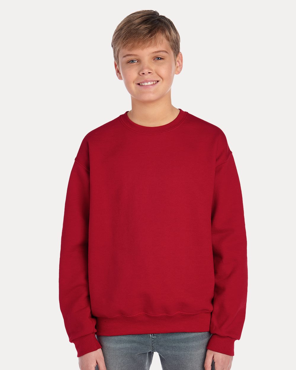 JERZEES Youth NuBlend® Crewneck Sweatshirt - 562BR