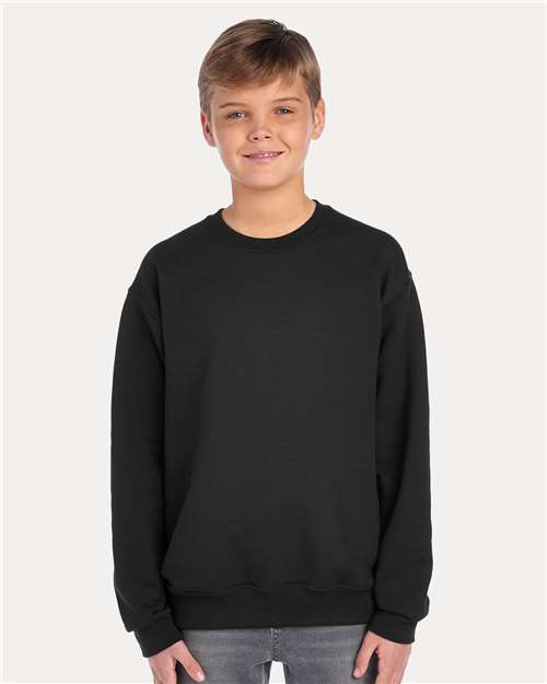 JERZEES Youth NuBlend® Crewneck Sweatshirt - 562BR Black