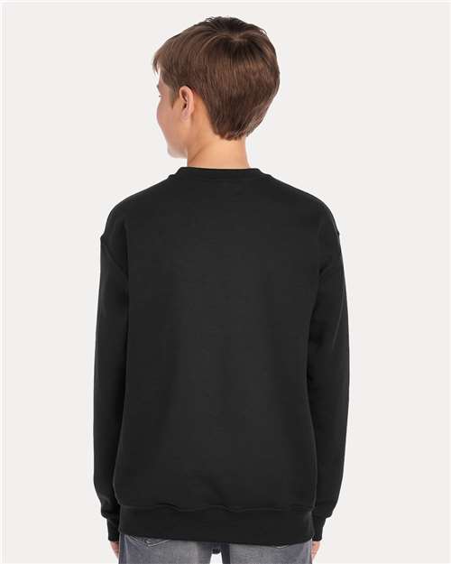 JERZEES Youth NuBlend® Crewneck Sweatshirt - 562BR Black
