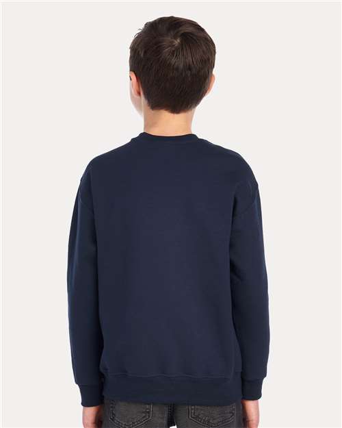 JERZEES Youth NuBlend® Crewneck Sweatshirt - 562BR J. Navy