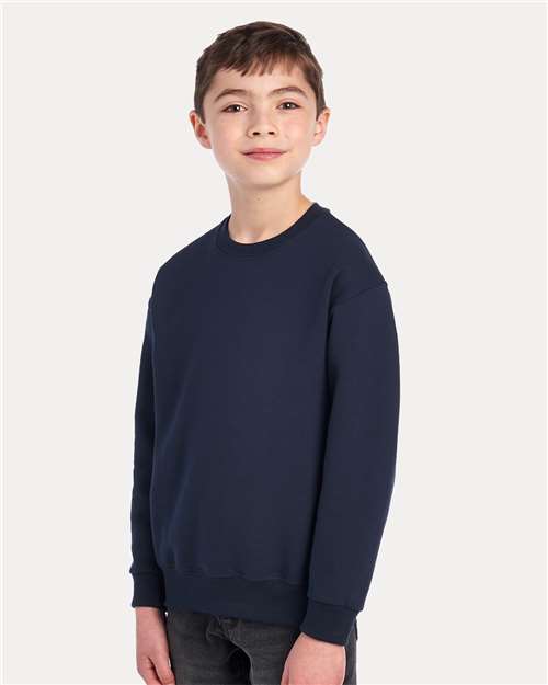 JERZEES Youth NuBlend® Crewneck Sweatshirt - 562BR J. Navy