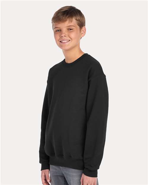 JERZEES Youth NuBlend® Crewneck Sweatshirt - 562BR Black