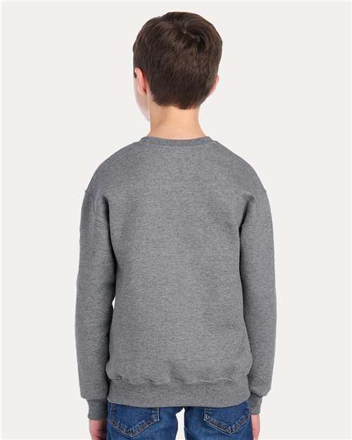 JERZEES Youth NuBlend® Crewneck Sweatshirt - 562BR Oxford