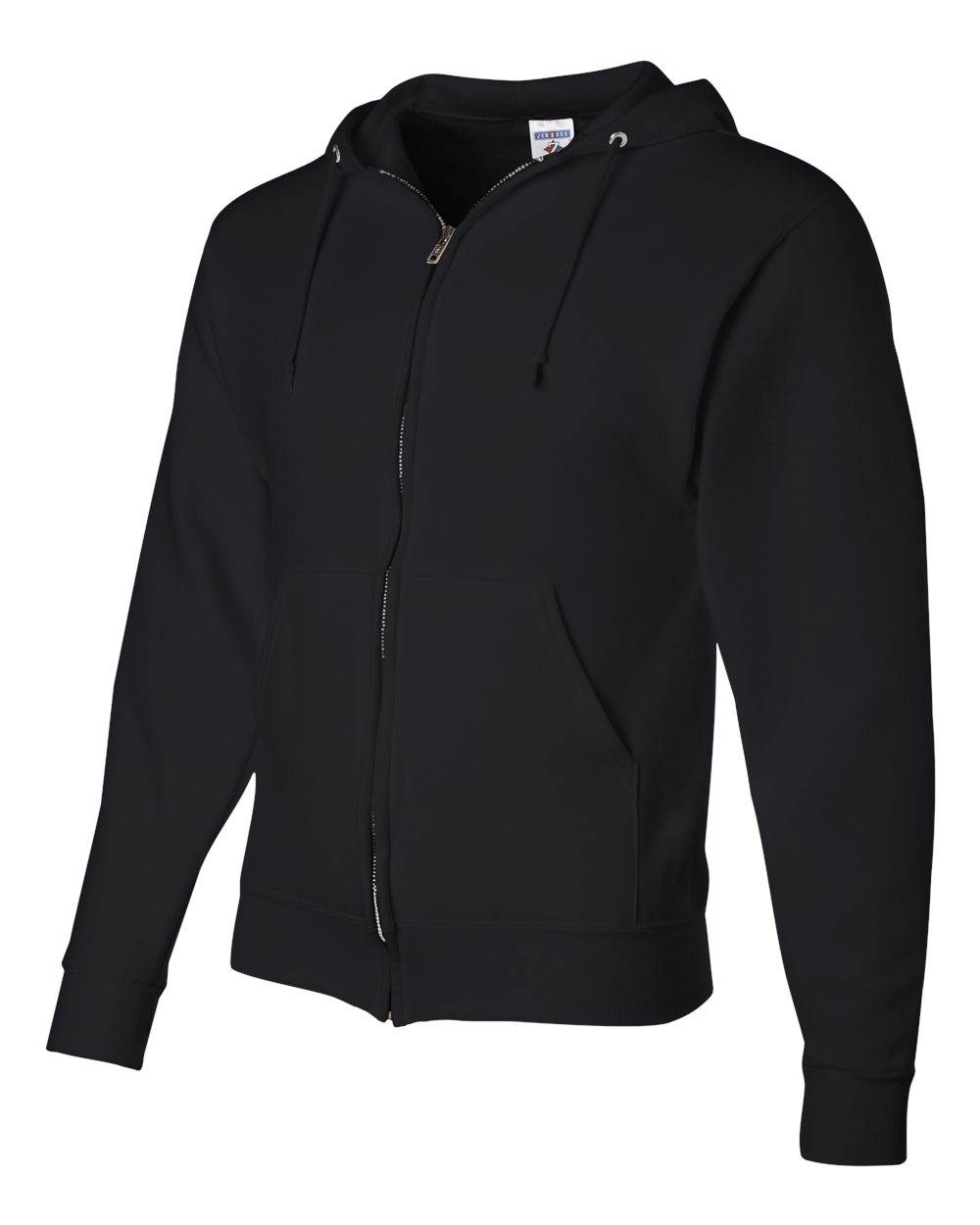 JERZEES Unisex NuBlend® Full-Zip Hooded Sweatshirt - 993MR Black