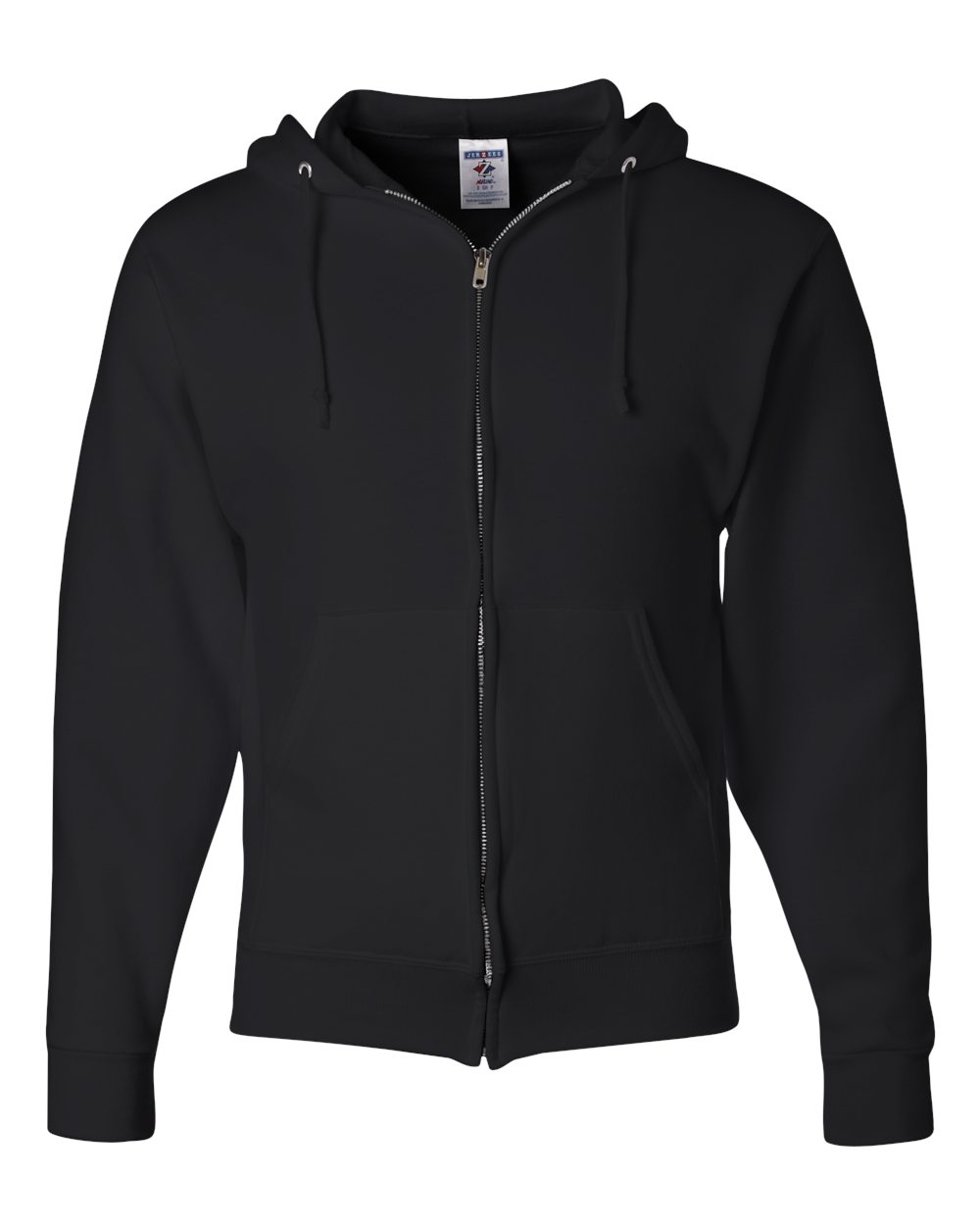 JERZEES Unisex NuBlend® Full-Zip Hooded Sweatshirt - 993MR Black