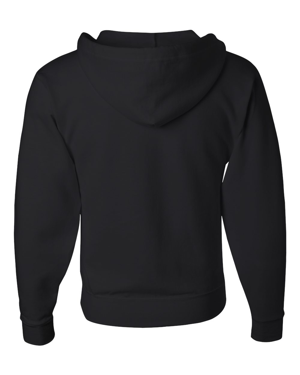 JERZEES Unisex NuBlend® Full-Zip Hooded Sweatshirt - 993MR Black