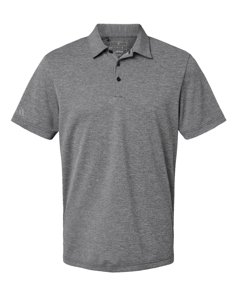 Adidas Men's Heathered Polo - A582 Black Melange