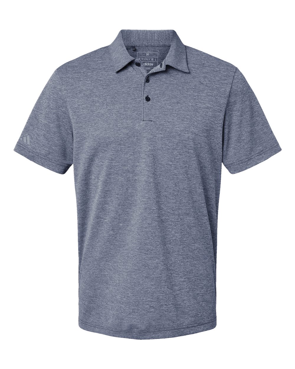 Adidas Men's Heathered Polo - A582 Collegiate Navy Melange