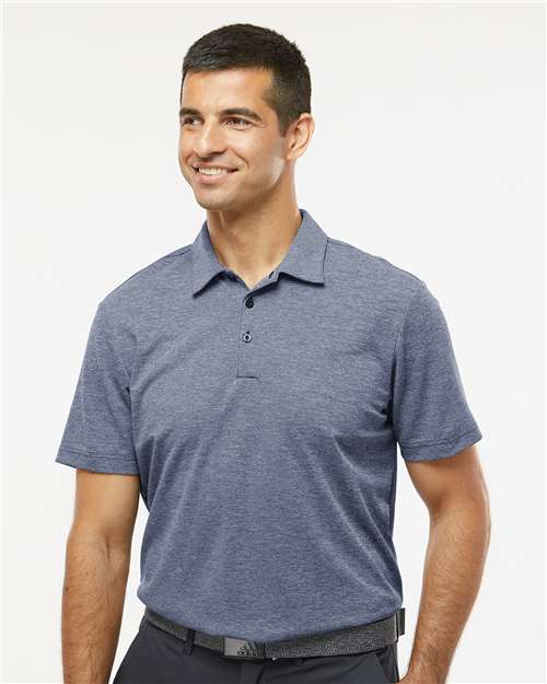 Adidas Men's Heathered Polo - A582 Collegiate Navy Melange