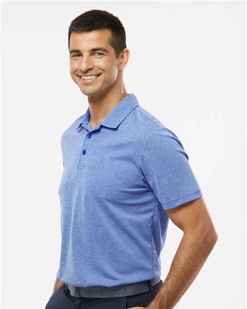 Adidas Men's Heathered Polo - A582 Collegiate Royal Melange