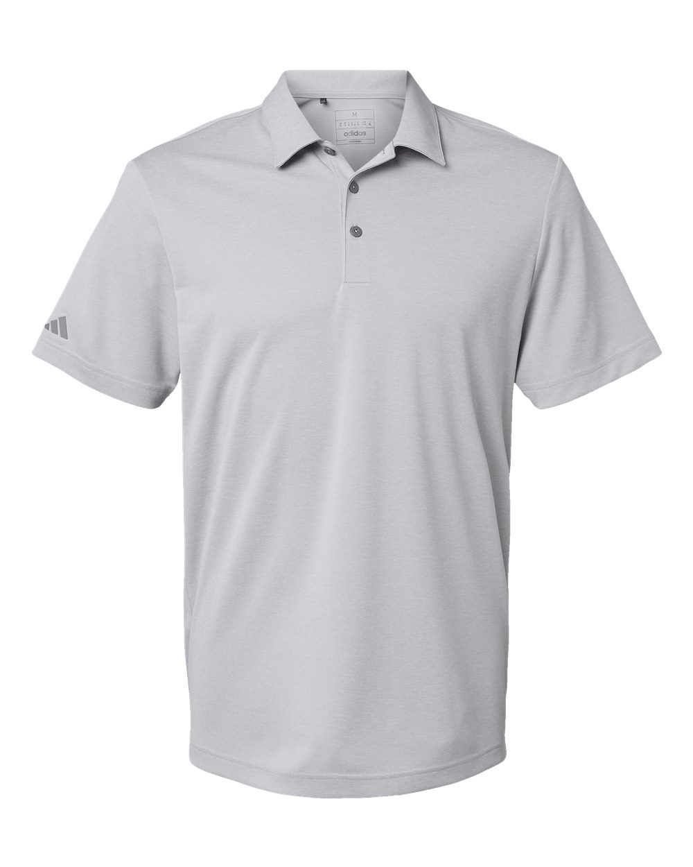 Adidas Men's Heathered Polo - A582 Grey Two Melange
