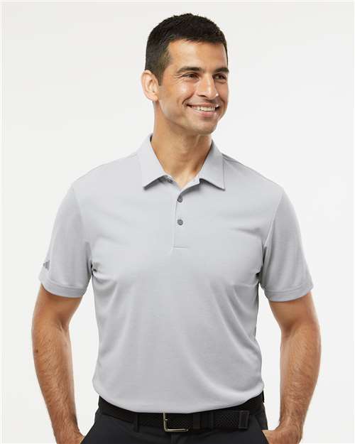 Adidas Men's Heathered Polo - A582 Grey Two Melange