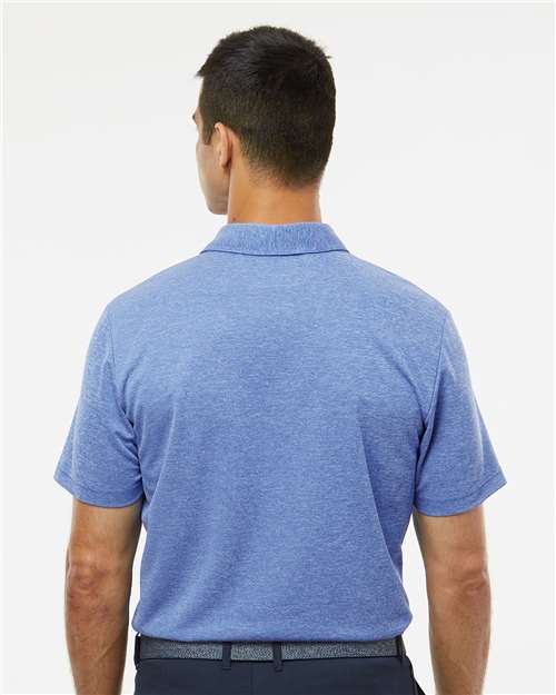 Adidas Men's Heathered Polo - A582 Collegiate Royal Melange