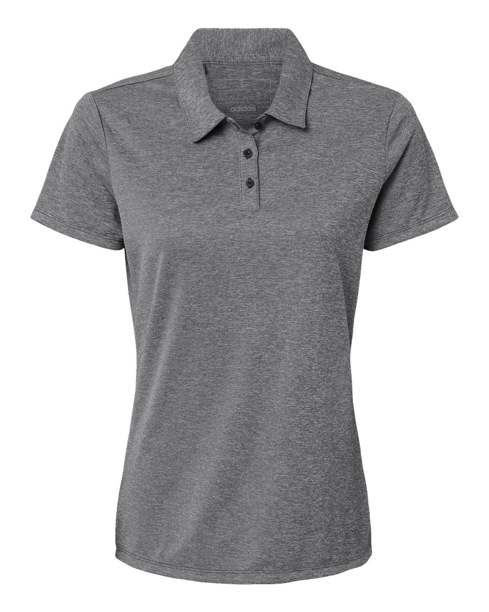 Adidas Women's Heathered Polo - A583 Black Melange