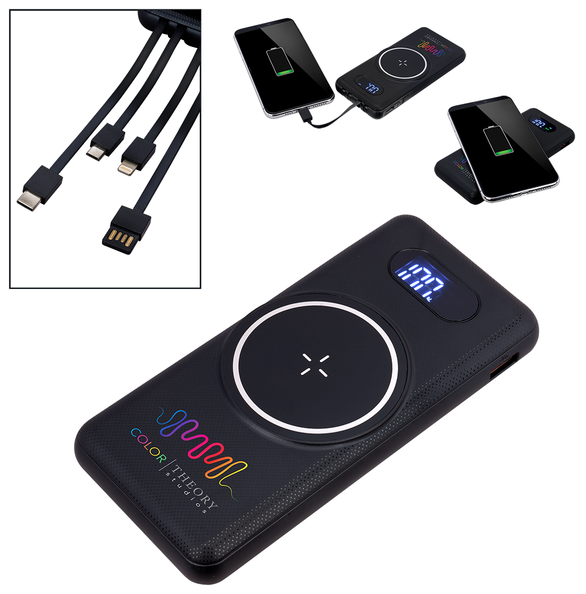 Chargeur/banque d’énergie 10 000 mAh magnétique - EL208 Black