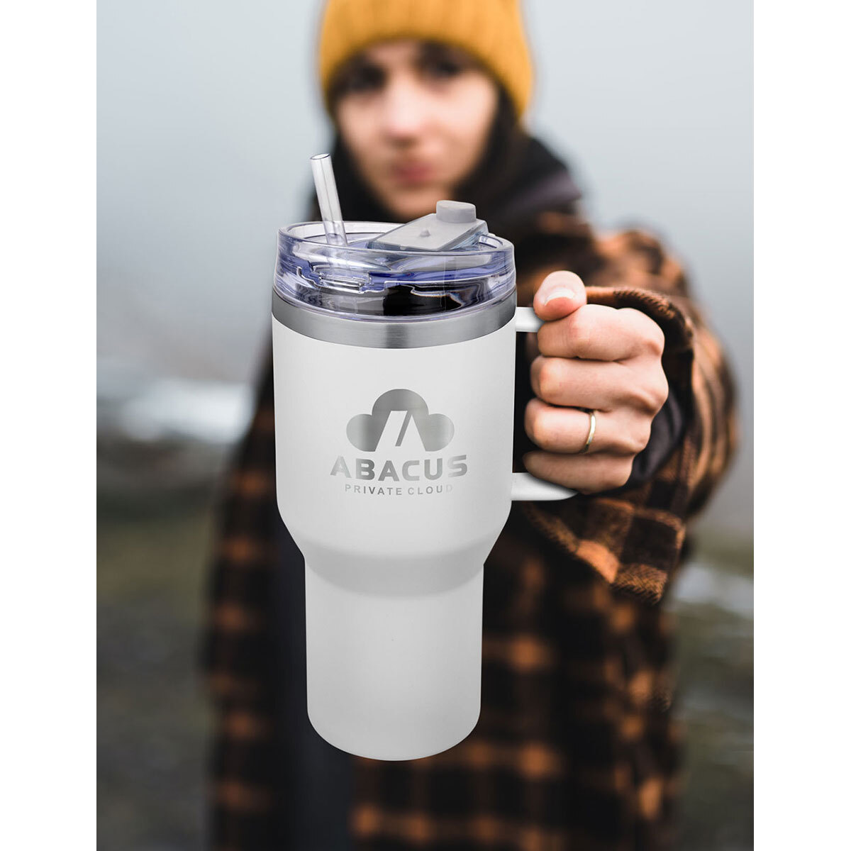 Urban Peak Tasse camping 30 oz Urban Peak® Harbor Trail - SL168PR White