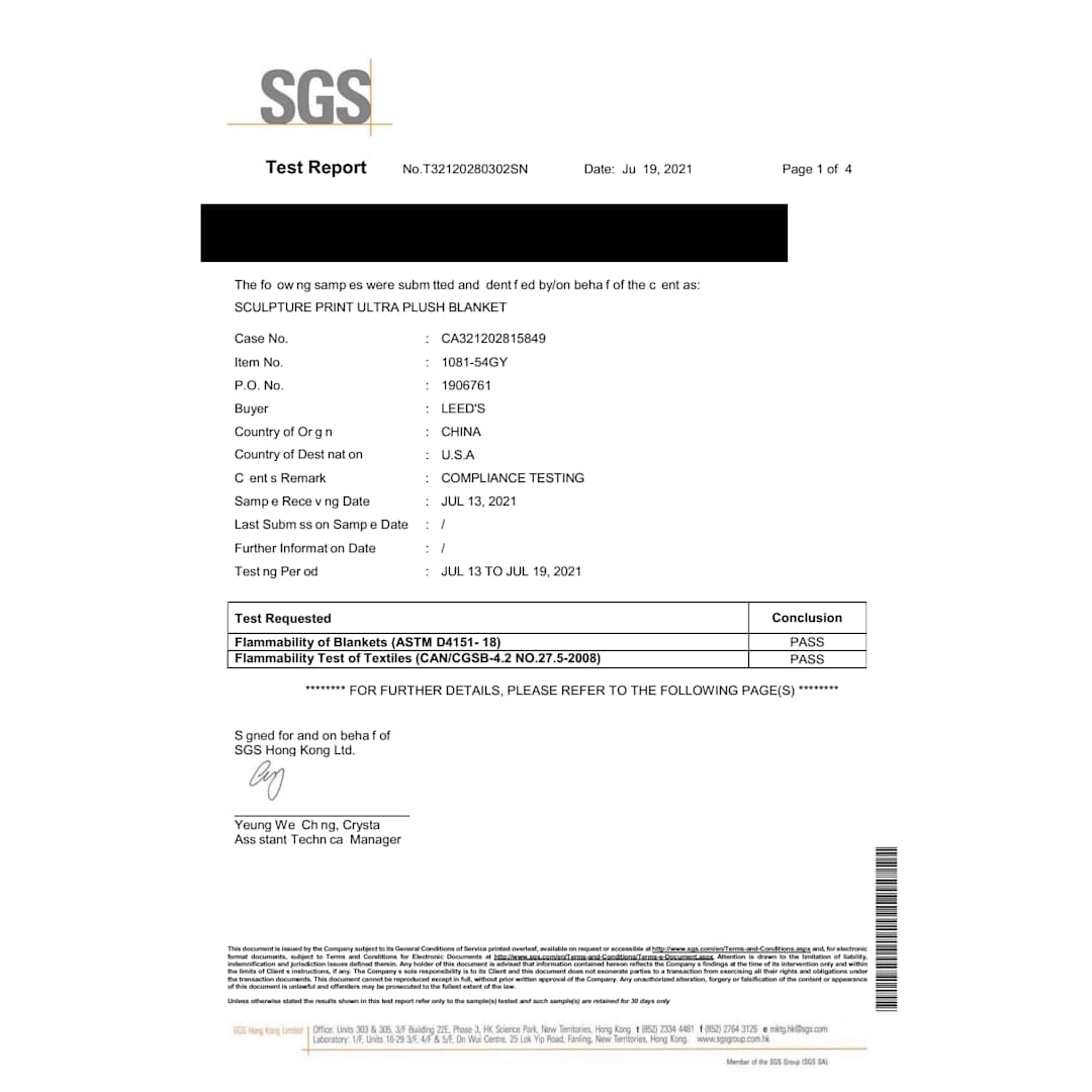 Sculpture Print Ultra Plush Blanket - 1081-54 Gray