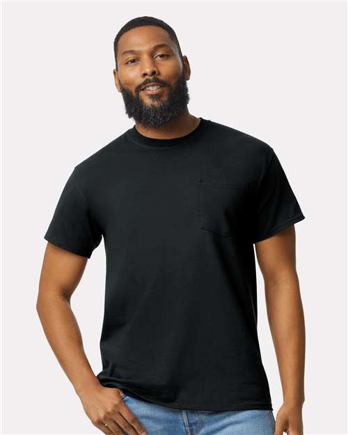 Gildan Unisex Ultra Cotton® Pocket T-Shirt - 2300 Black