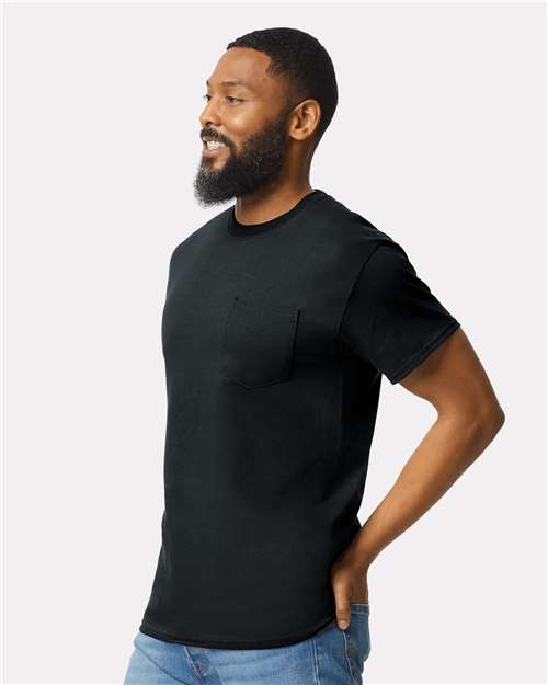 Gildan Unisex Ultra Cotton® Pocket T-Shirt - 2300 Black