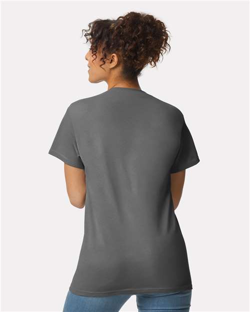 Gildan Unisex Ultra Cotton® Pocket T-Shirt - 2300 Charcoal