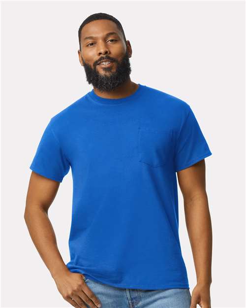 Gildan Unisex Ultra Cotton® Pocket T-Shirt - 2300 Royal