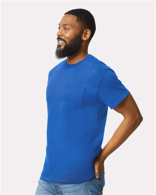 Gildan Unisex Ultra Cotton® Pocket T-Shirt - 2300 Royal
