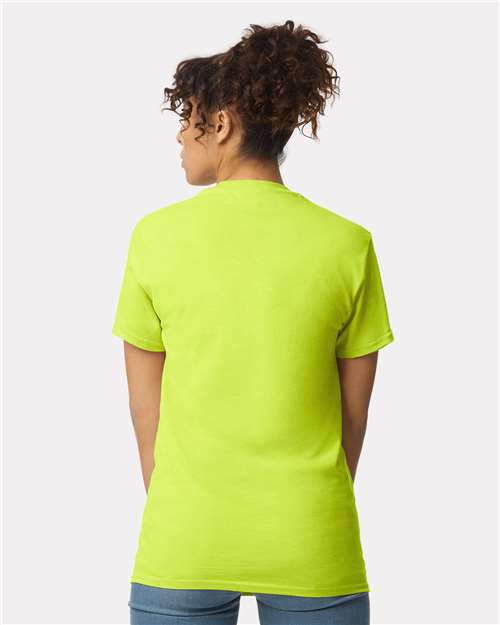 Gildan Unisex Ultra Cotton® Pocket T-Shirt - 2300 Safety Green