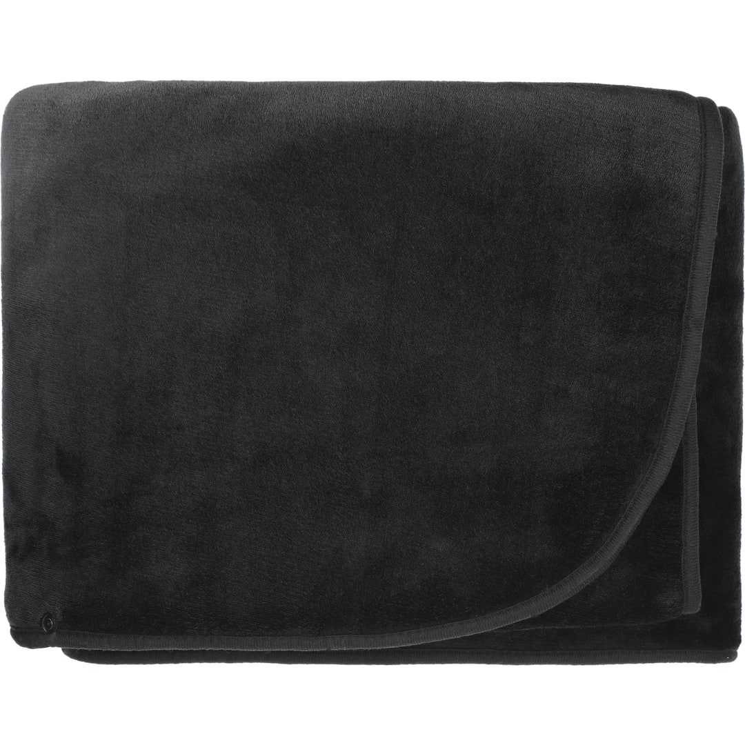 Oversized Wearable WFH Cozy Fleece Sherpa Blanket - 1081-56 Black