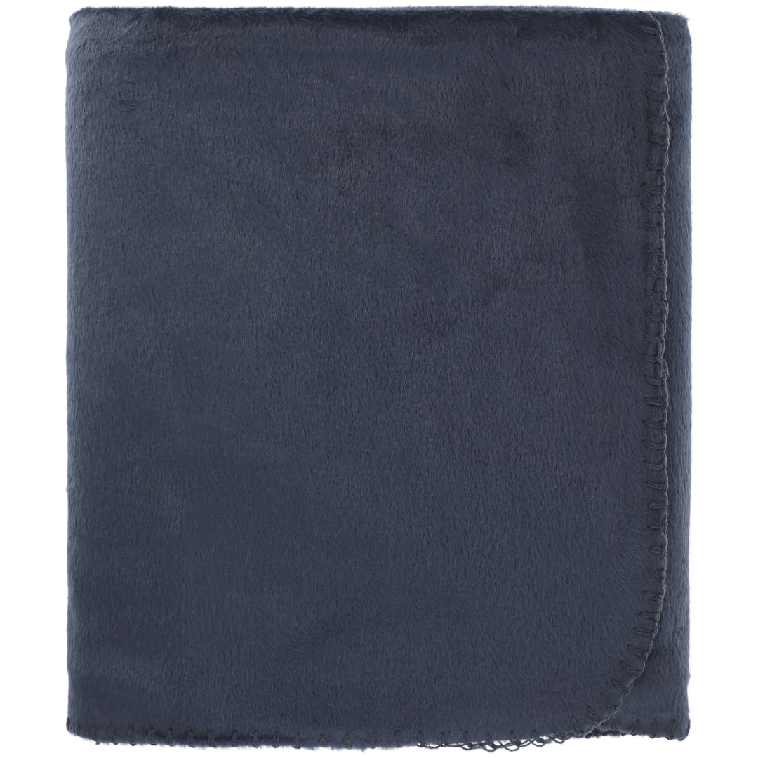 100% Recycled PET Fleece Blanket with RPET Pouch - 1081-57 Blue