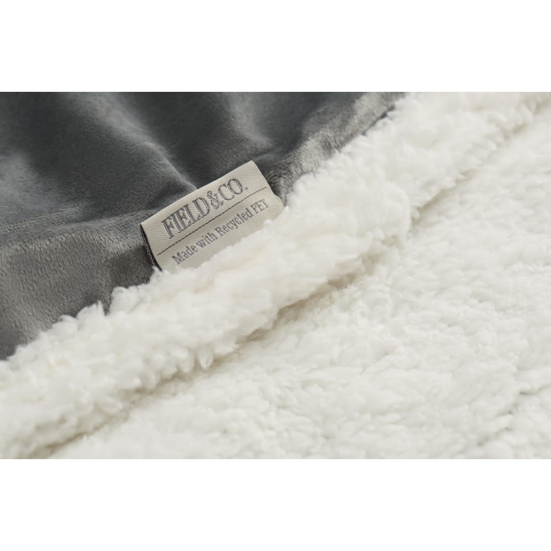Field & Co. Field & Co. 100% Recycled PET Sherpa Blanket - 1081-58 Gray