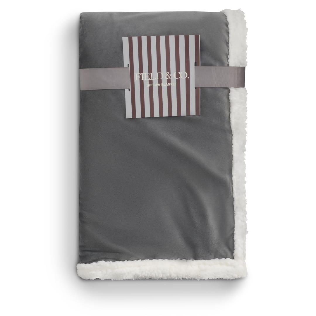 Field & Co. Field & Co. 100% Recycled PET Sherpa Blanket - 1081-58 Gray