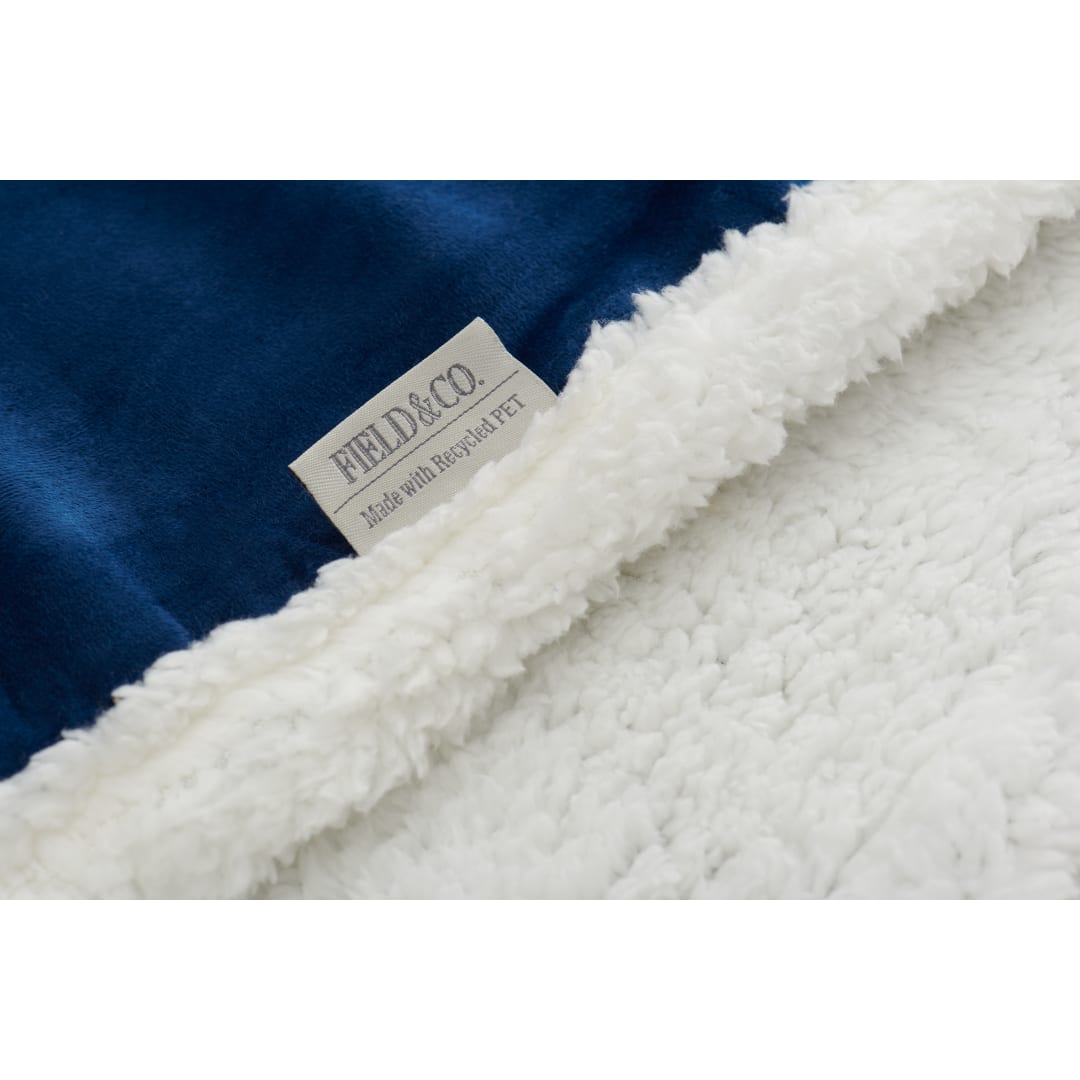 Field & Co. Field & Co. 100% Recycled PET Sherpa Blanket - 1081-58 Blue